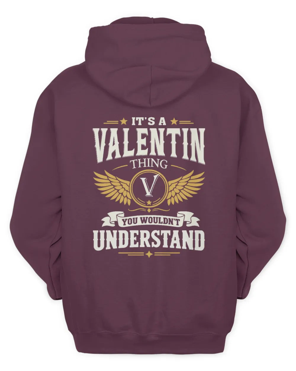 VALENTIN KT06-M008 It’s a [NAME] Thing – You Wouldn’t Understand | Personalized Vintage T-Shirt - Unisex Hoodie - Maroon