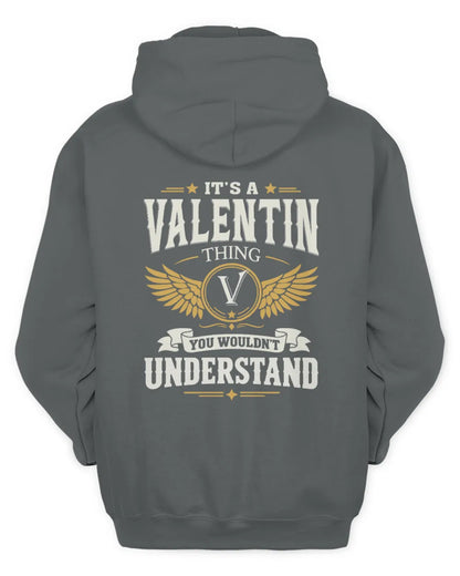 VALENTIN KT06-M008 It’s a [NAME] Thing – You Wouldn’t Understand | Personalized Vintage T-Shirt - Unisex Hoodie - Charcoal