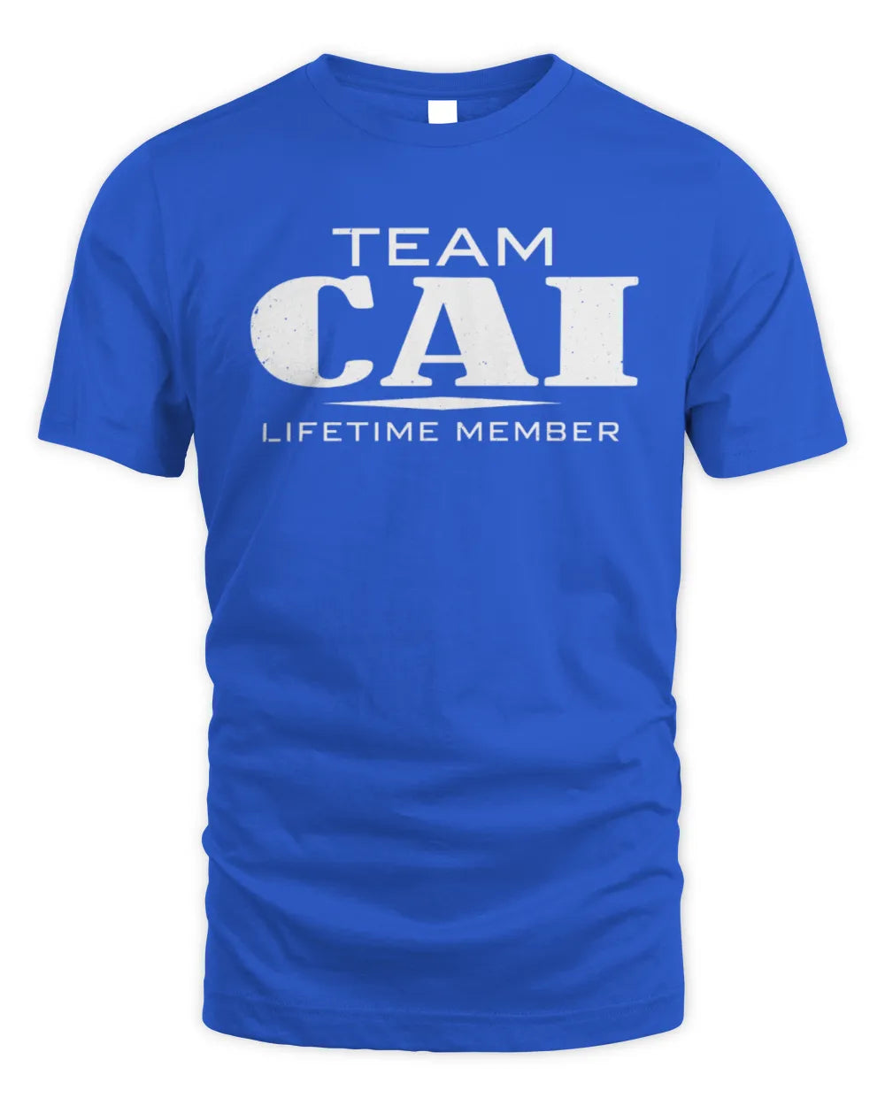 CAI BL62-K4-128 - Personalized “Team NAME Lifetime Member” - Unisex Standard T-Shirt - Royal