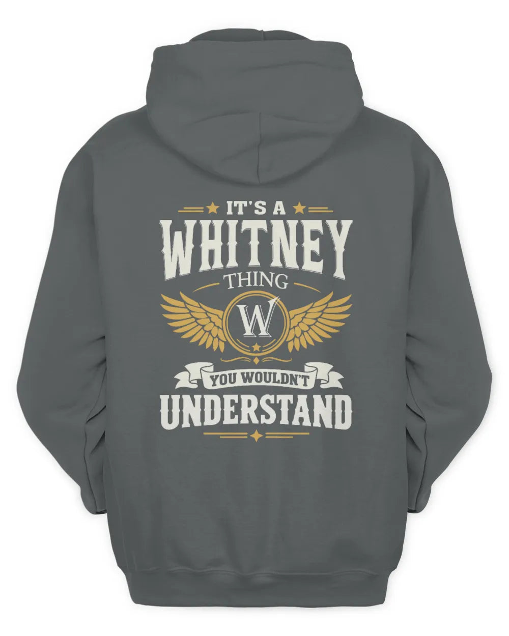 WHITNEY KT06-M008 It’s a [NAME] Thing – You Wouldn’t Understand | Personalized Vintage T-Shirt - Unisex Hoodie - Charcoal