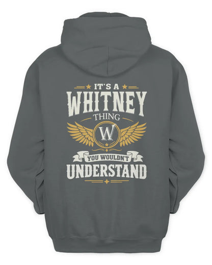 WHITNEY KT06-M008 It’s a [NAME] Thing – You Wouldn’t Understand | Personalized Vintage T-Shirt - Unisex Hoodie - Charcoal