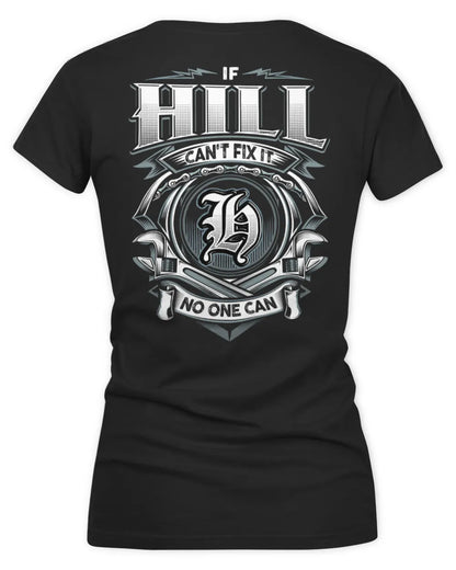 HILL AP81-K4-626 - Personalized Ahmed Quote Apparel “If Ahmed Can't Fix It, No One Can” - Women's V-Neck T-Shirt - Black