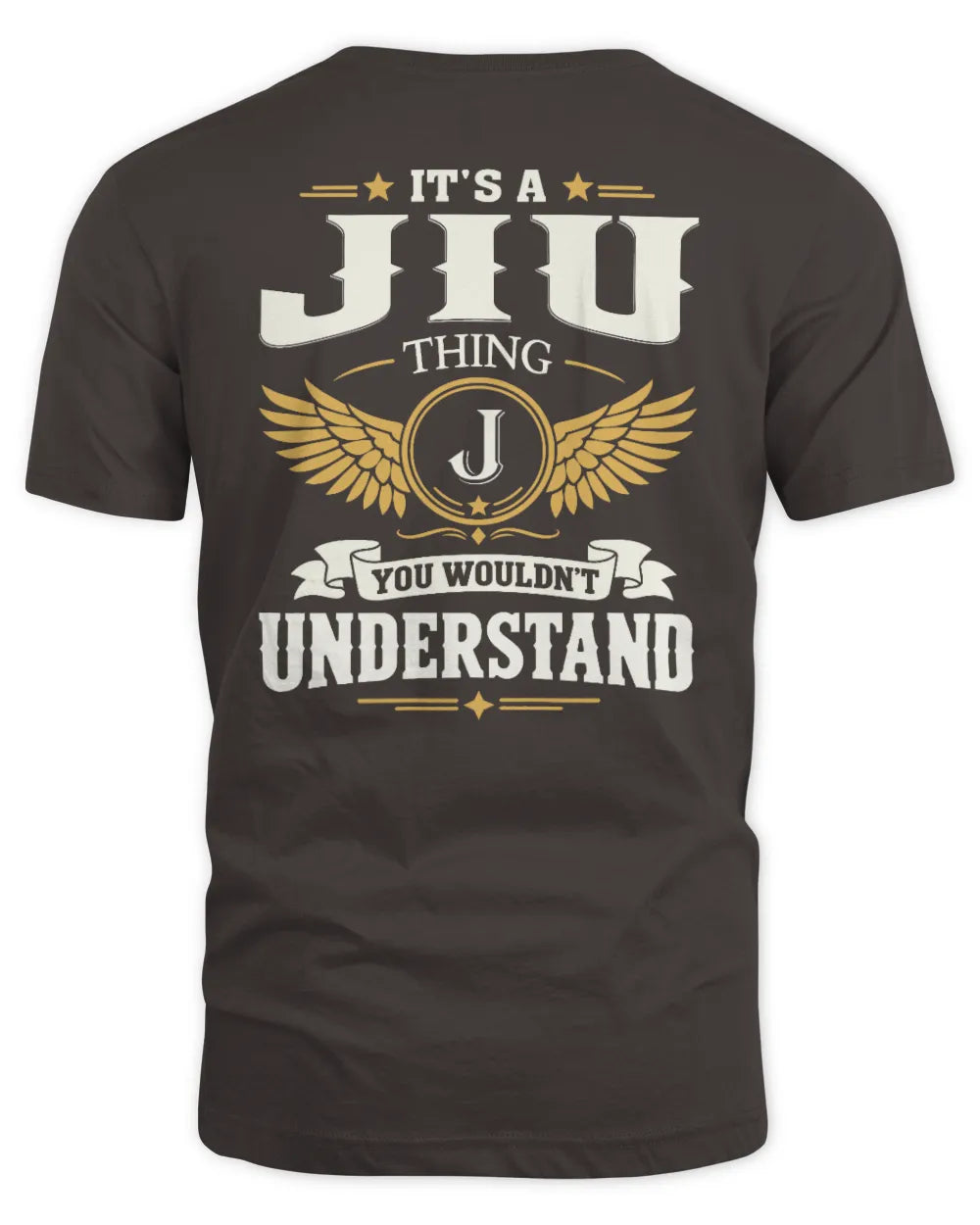 JIU KT06-M008 It’s a [NAME] Thing – You Wouldn’t Understand | Personalized Vintage T-Shirt - Unisex Standard T-Shirt - Dark Chocolate