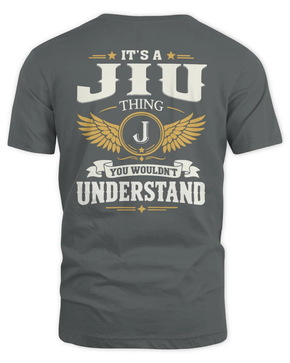 JIU KT06-M008 It’s a [NAME] Thing – You Wouldn’t Understand | Personalized Vintage T-Shirt - Unisex Standard T-Shirt - Charcoal