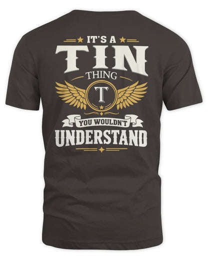 TIN KT06-M008 It’s a [NAME] Thing – You Wouldn’t Understand | Personalized Vintage T-Shirt - Unisex Standard T-Shirt - Dark Chocolate