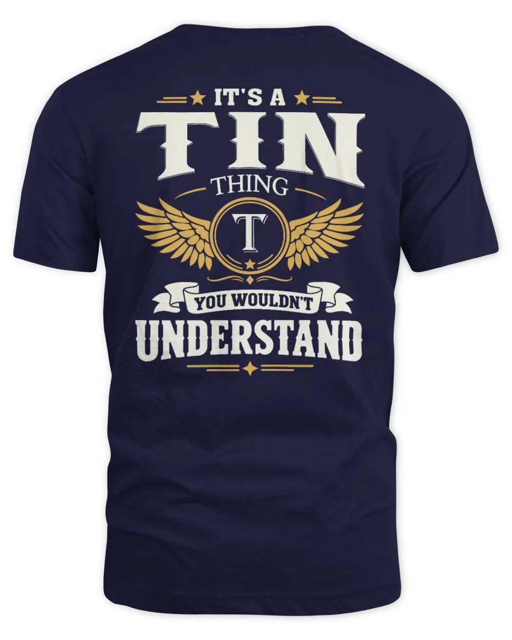 TIN KT06-M008 It’s a [NAME] Thing – You Wouldn’t Understand | Personalized Vintage T-Shirt - Unisex Standard T-Shirt - Navy