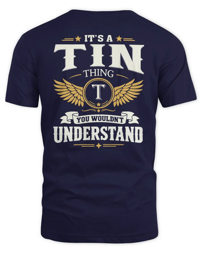 TIN KT06-M008 It’s a [NAME] Thing – You Wouldn’t Understand | Personalized Vintage T-Shirt - Unisex Standard T-Shirt - Navy