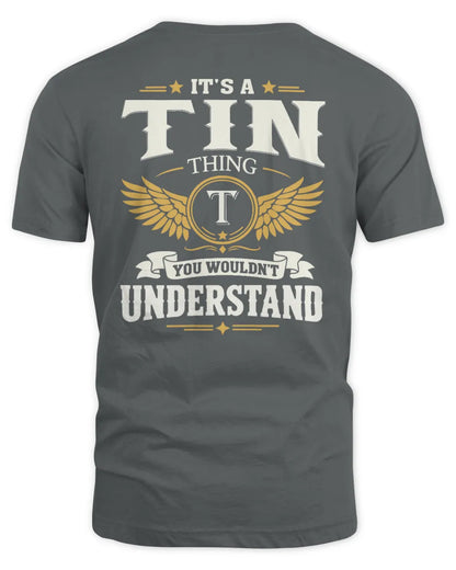 TIN KT06-M008 It’s a [NAME] Thing – You Wouldn’t Understand | Personalized Vintage T-Shirt - Unisex Standard T-Shirt - Charcoal