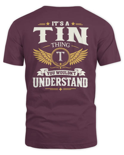 TIN KT06-M008 It’s a [NAME] Thing – You Wouldn’t Understand | Personalized Vintage T-Shirt - Unisex Standard T-Shirt - Maroon