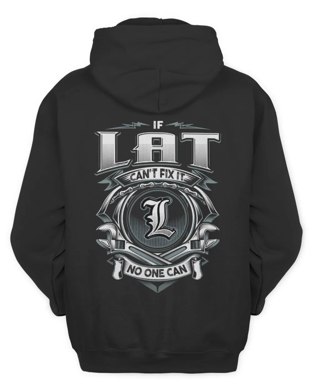 LAT AP81-K4-626 - Personalized Ahmed Quote Apparel “If Ahmed Can't Fix It, No One Can” - Unisex Hoodie - Black