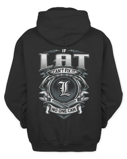 LAT AP81-K4-626 - Personalized Ahmed Quote Apparel “If Ahmed Can't Fix It, No One Can” - Unisex Hoodie - Black