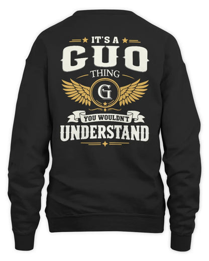 GUO KT06-M008 It’s a [NAME] Thing – You Wouldn’t Understand | Personalized Vintage T-Shirt - Unisex Sweatshirt - Black