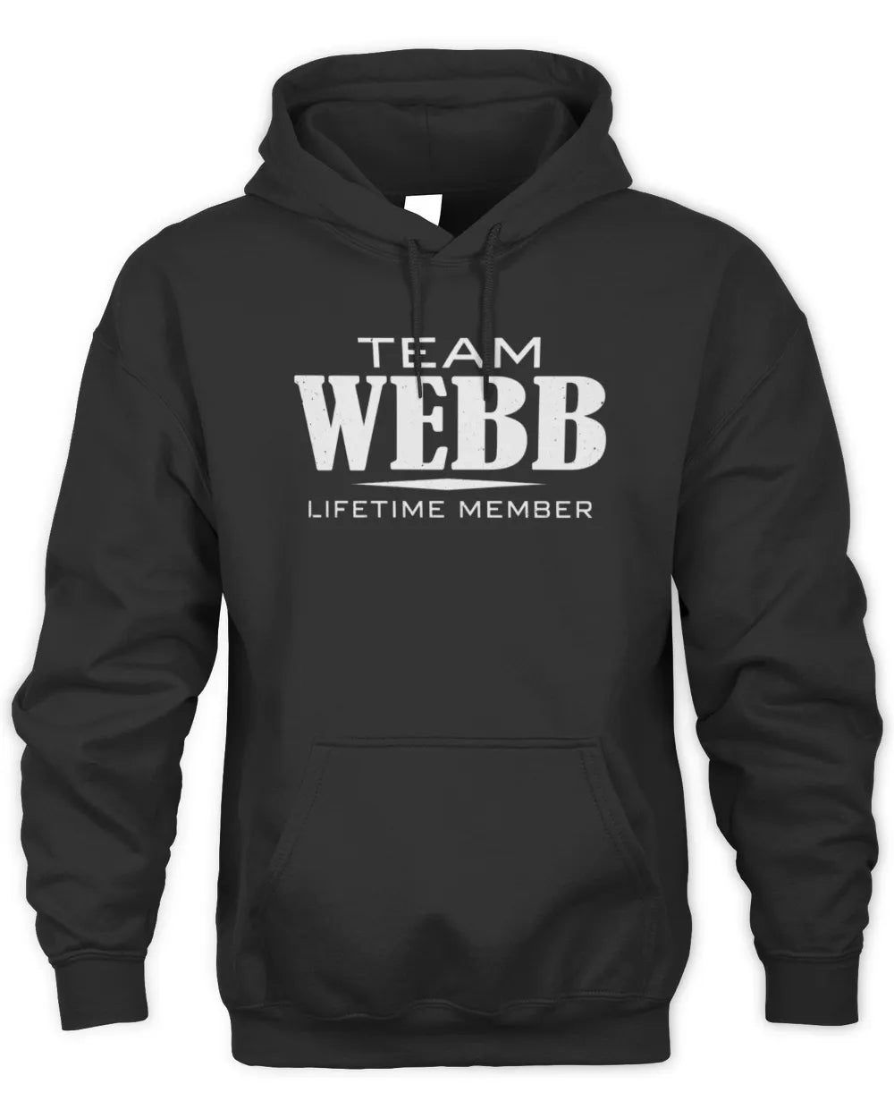 WEBB BL62-K4-128 - Personalized “Team AARON Lifetime Member” - Unisex Hoodie - Black