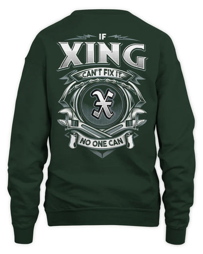 XING AP81-K4-626 - Personalized Ahmed Quote Apparel “If Ahmed Can't Fix It, No One Can” - Unisex Sweatshirt - Forest Green