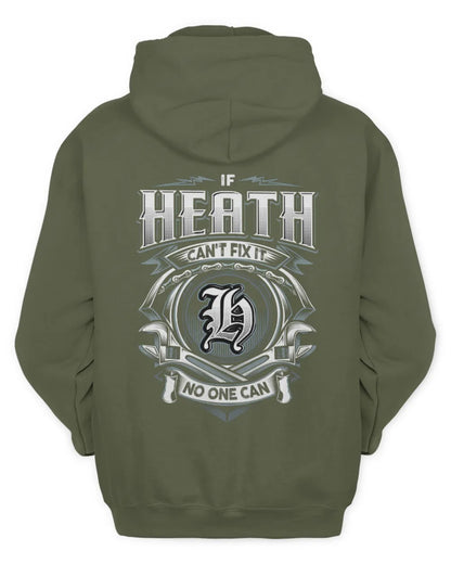 HEATH AP81-K4-626 - Personalized Ahmed Quote Apparel “If Ahmed Can't Fix It, No One Can” - Unisex Hoodie - Military Green