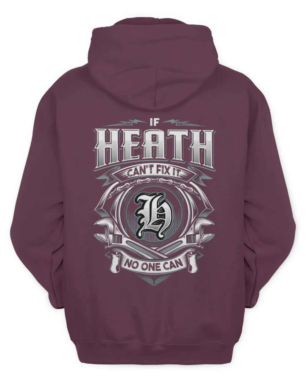 HEATH AP81-K4-626 - Personalized Ahmed Quote Apparel “If Ahmed Can't Fix It, No One Can” - Unisex Hoodie - Maroon