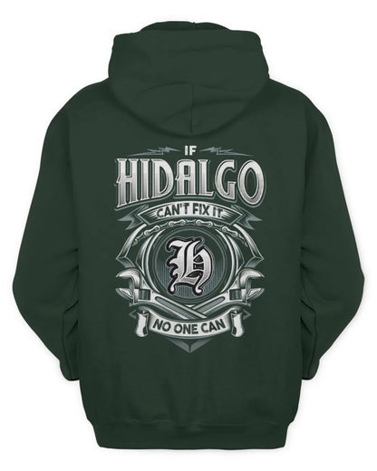 HIDALGO AP81-K4-626 - Personalized Ahmed Quote Apparel “If Ahmed Can't Fix It, No One Can” - Unisex Hoodie - Forest Green