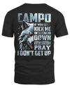 CAMPO AP62-K4-666 - Personalized Fierce Wolf Quote Apparel “If You Kick Me When I’m Down, You Better Pray I Don’t Get Up”