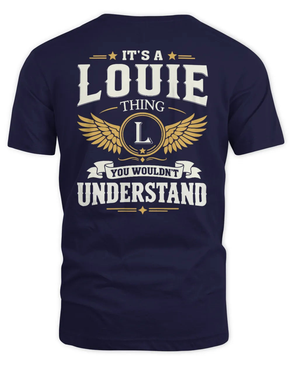 LOUIE KT06-M008 It’s a [NAME] Thing – You Wouldn’t Understand | Personalized Vintage T-Shirt - Unisex Standard T-Shirt - Navy