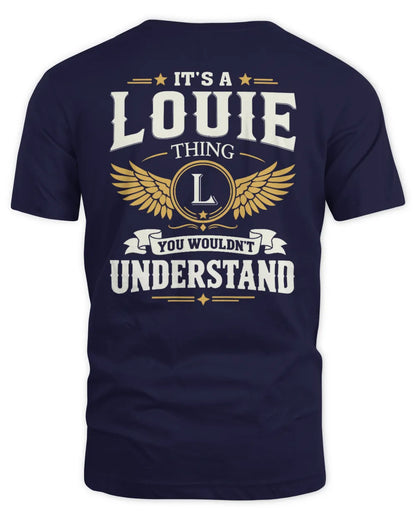 LOUIE KT06-M008 It’s a [NAME] Thing – You Wouldn’t Understand | Personalized Vintage T-Shirt - Unisex Standard T-Shirt - Navy