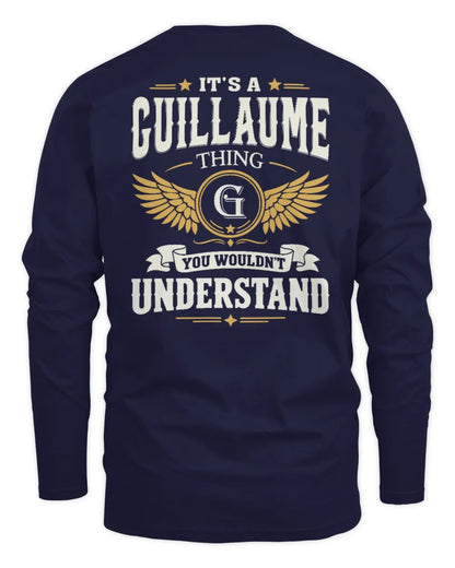 GUILLAUME KT06-M008 It’s a [NAME] Thing – You Wouldn’t Understand | Personalized Vintage T-Shirt - Men's Long Sleeved T-Shirt - Navy