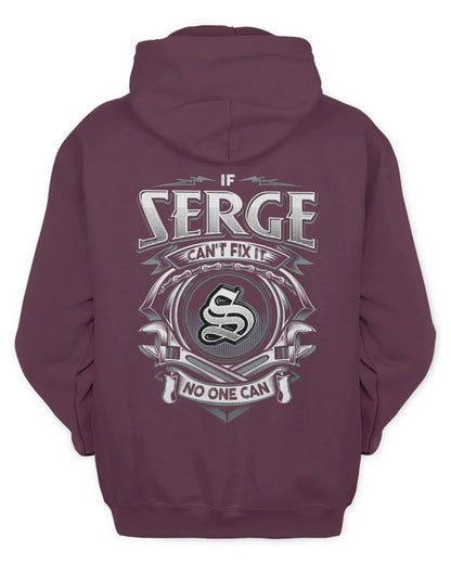 SERGE AP81-K4-626 - Personalized Ahmed Quote Apparel “If Ahmed Can't Fix It, No One Can” - Unisex Hoodie - Maroon