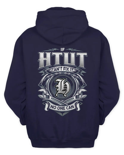 HTUT AP81-K4-626 - Personalized Ahmed Quote Apparel “If Ahmed Can't Fix It, No One Can” - Unisex Hoodie - Navy