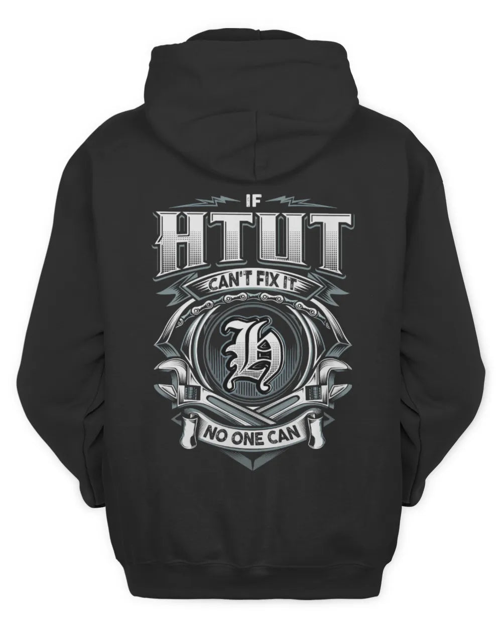 HTUT AP81-K4-626 - Personalized Ahmed Quote Apparel “If Ahmed Can't Fix It, No One Can” - Unisex Hoodie - Black