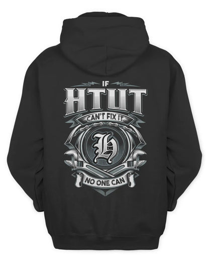 HTUT AP81-K4-626 - Personalized Ahmed Quote Apparel “If Ahmed Can't Fix It, No One Can” - Unisex Hoodie - Black