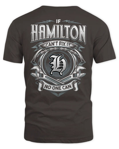 HAMILTON AP81-K4-626 - Personalized Ahmed Quote Apparel “If Ahmed Can't Fix It, No One Can” - Unisex Standard T-Shirt - Dark Chocolate