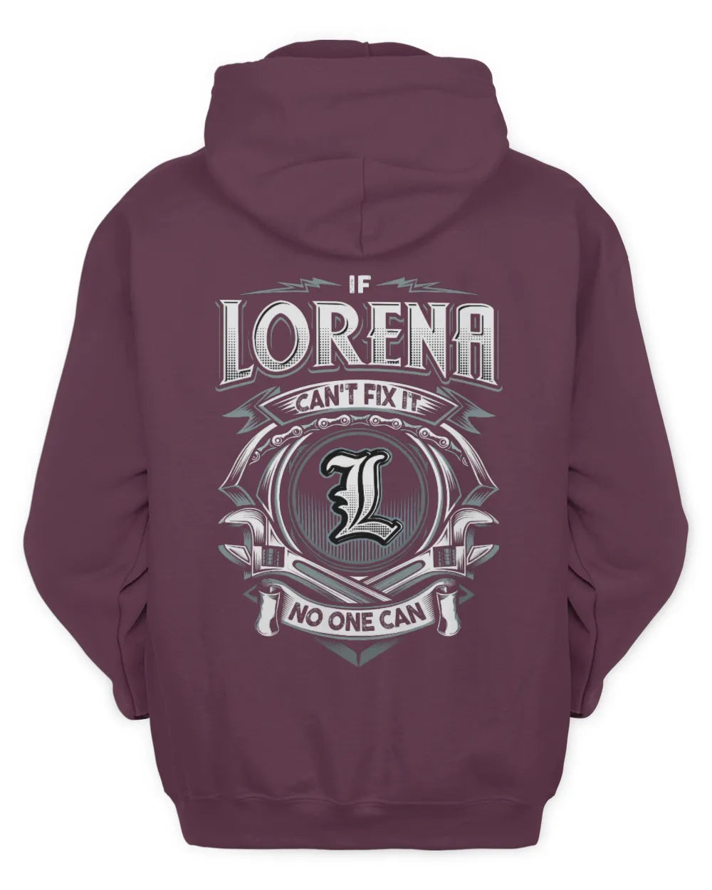 LORENA AP81-K4-626 - Personalized Ahmed Quote Apparel “If Ahmed Can't Fix It, No One Can” - Unisex Hoodie - Maroon