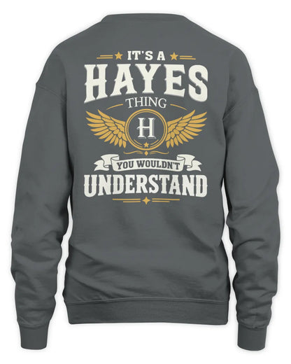 HAYES KT06-M008 It’s a [NAME] Thing – You Wouldn’t Understand | Personalized Vintage T-Shirt - Unisex Sweatshirt - Charcoal