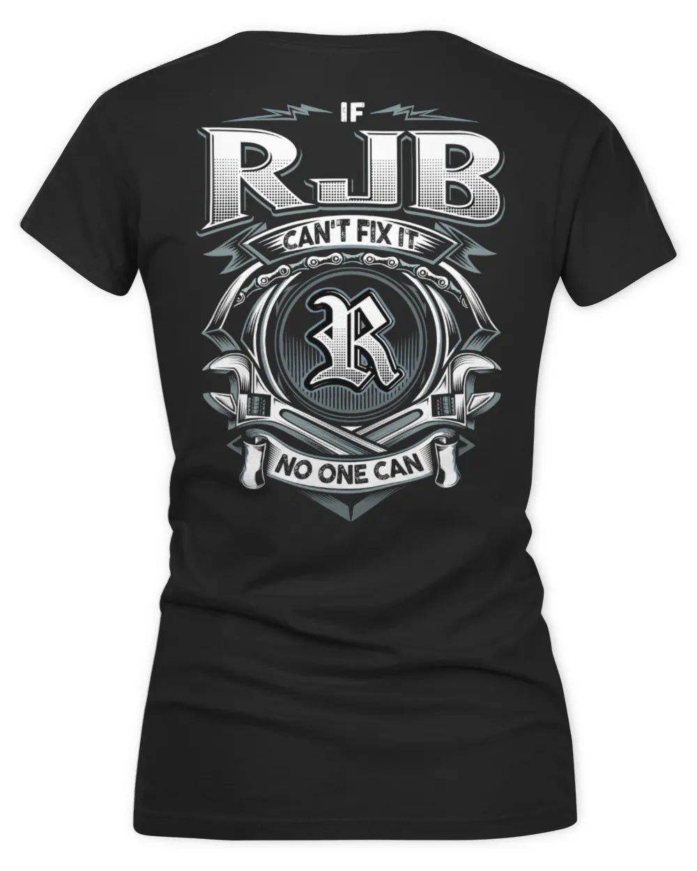 RJB AP81-K4-626 - Personalized Ahmed Quote Apparel “If Ahmed Can't Fix It, No One Can” - Women's V-Neck T-Shirt - Black