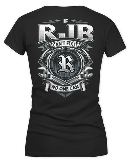 RJB AP81-K4-626 - Personalized Ahmed Quote Apparel “If Ahmed Can't Fix It, No One Can” - Women's V-Neck T-Shirt - Black
