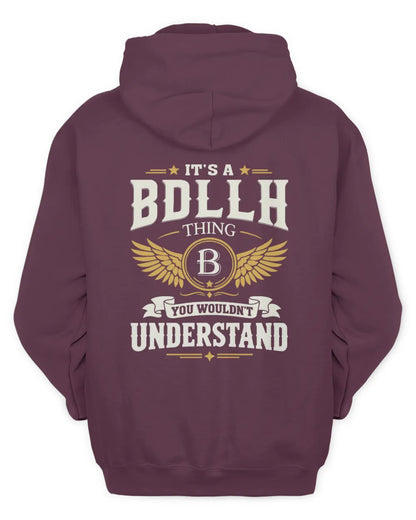 BDLLH KT06-M008 It’s a [NAME] Thing – You Wouldn’t Understand | Personalized Vintage T-Shirt - Unisex Hoodie - Maroon