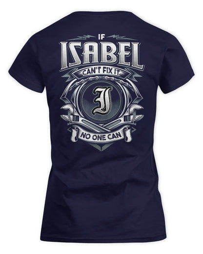 ISABEL AP81-K4-626 - Personalized Ahmed Quote Apparel “If Ahmed Can't Fix It, No One Can” - Women's Standard T-Shirt - Navy