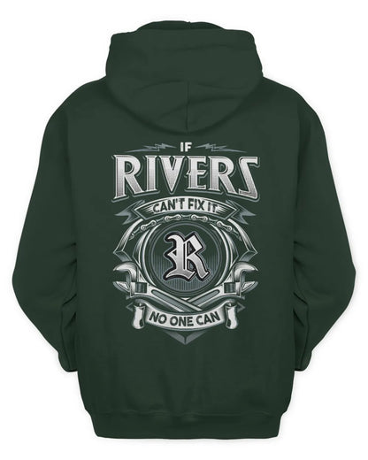 RIVERS AP81-K4-626 - Personalized Ahmed Quote Apparel “If Ahmed Can't Fix It, No One Can” - Unisex Hoodie - Forest Green