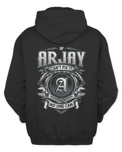 ARJAY AP81-K4-626 - Personalized Ahmed Quote Apparel “If Ahmed Can't Fix It, No One Can” - Unisex Hoodie - Black