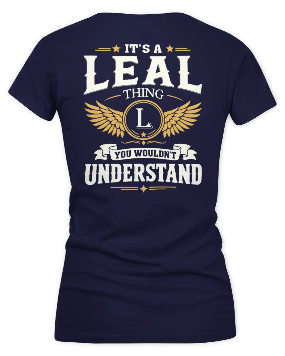 LEAL KT06-M008 It’s a [NAME] Thing – You Wouldn’t Understand | Personalized Vintage T-Shirt - Women's V-Neck T-Shirt - Navy