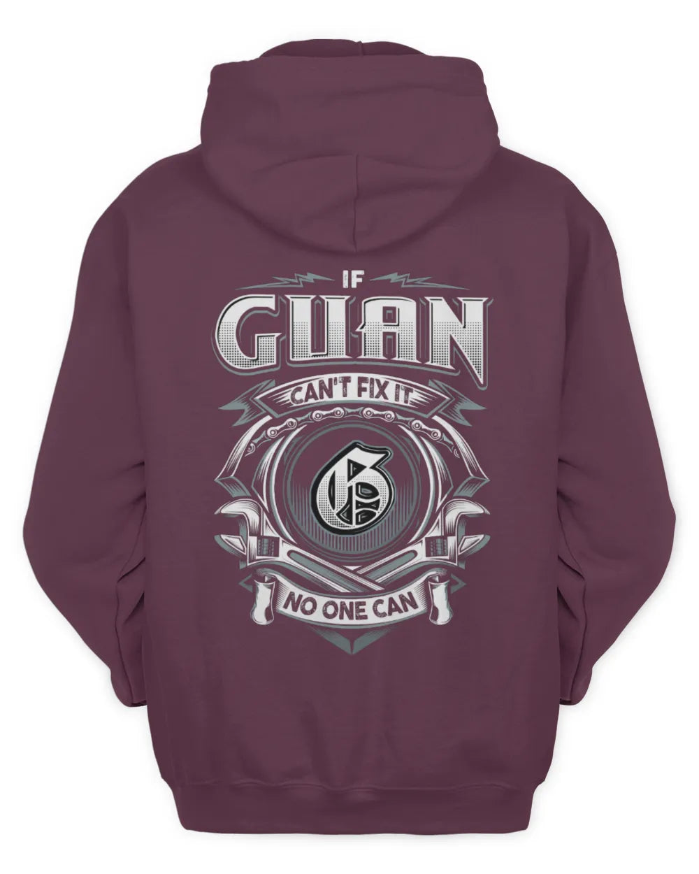 GUAN AP81-K4-626 - Personalized Ahmed Quote Apparel “If Ahmed Can't Fix It, No One Can” - Unisex Hoodie - Maroon