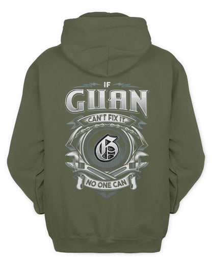 GUAN AP81-K4-626 - Personalized Ahmed Quote Apparel “If Ahmed Can't Fix It, No One Can” - Unisex Hoodie - Military Green