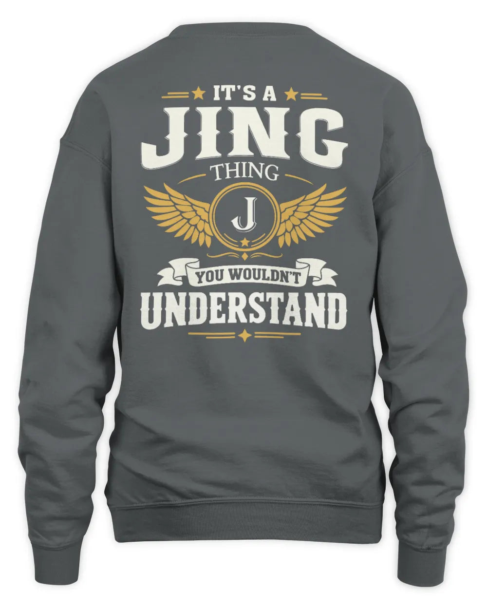 JING KT06-M008 It’s a [NAME] Thing – You Wouldn’t Understand | Personalized Vintage T-Shirt - Unisex Sweatshirt - Charcoal