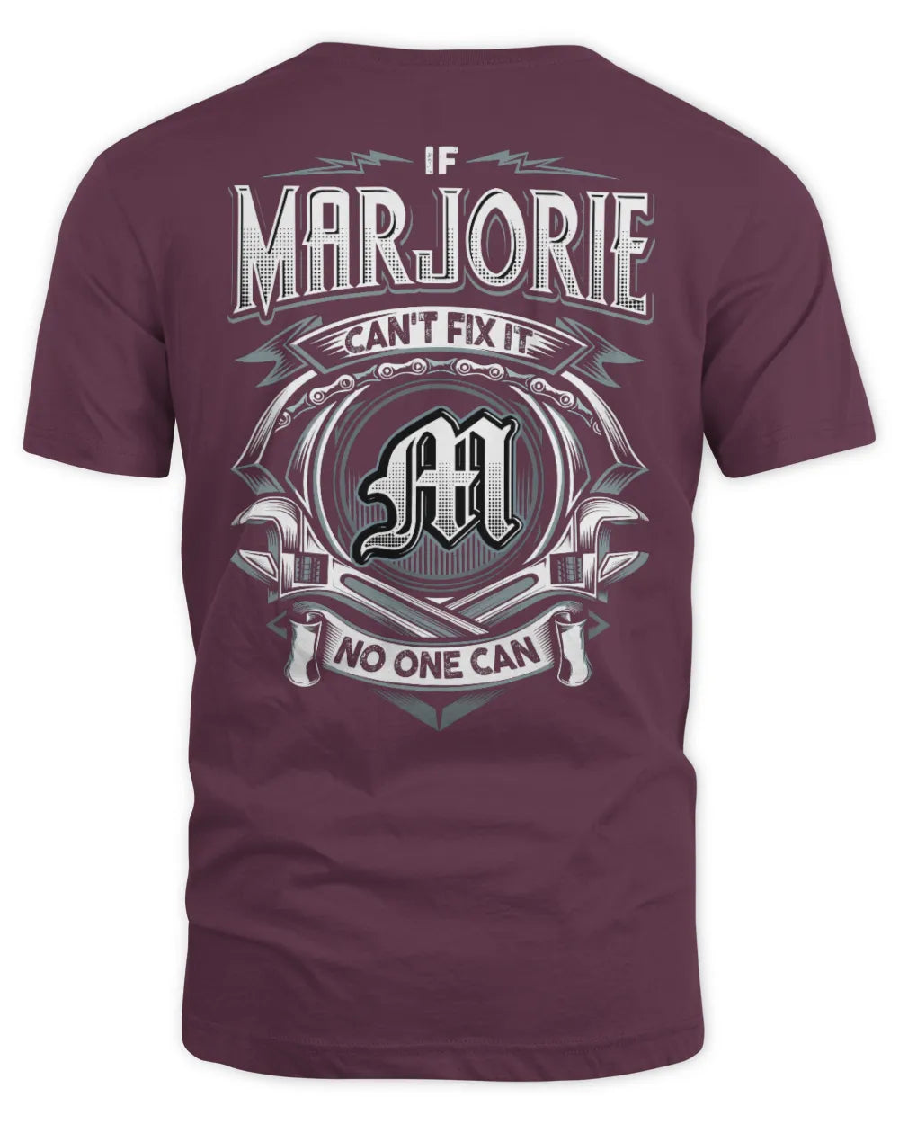 MARJORIE AP81-K4-626 - Personalized Ahmed Quote Apparel “If Ahmed Can't Fix It, No One Can” - Unisex Standard T-Shirt - Maroon