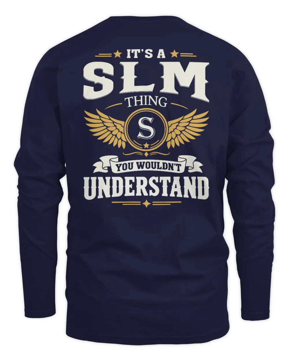 SLM KT06-M008 It’s a [NAME] Thing – You Wouldn’t Understand | Personalized Vintage T-Shirt - Men's Long Sleeved T-Shirt - Navy
