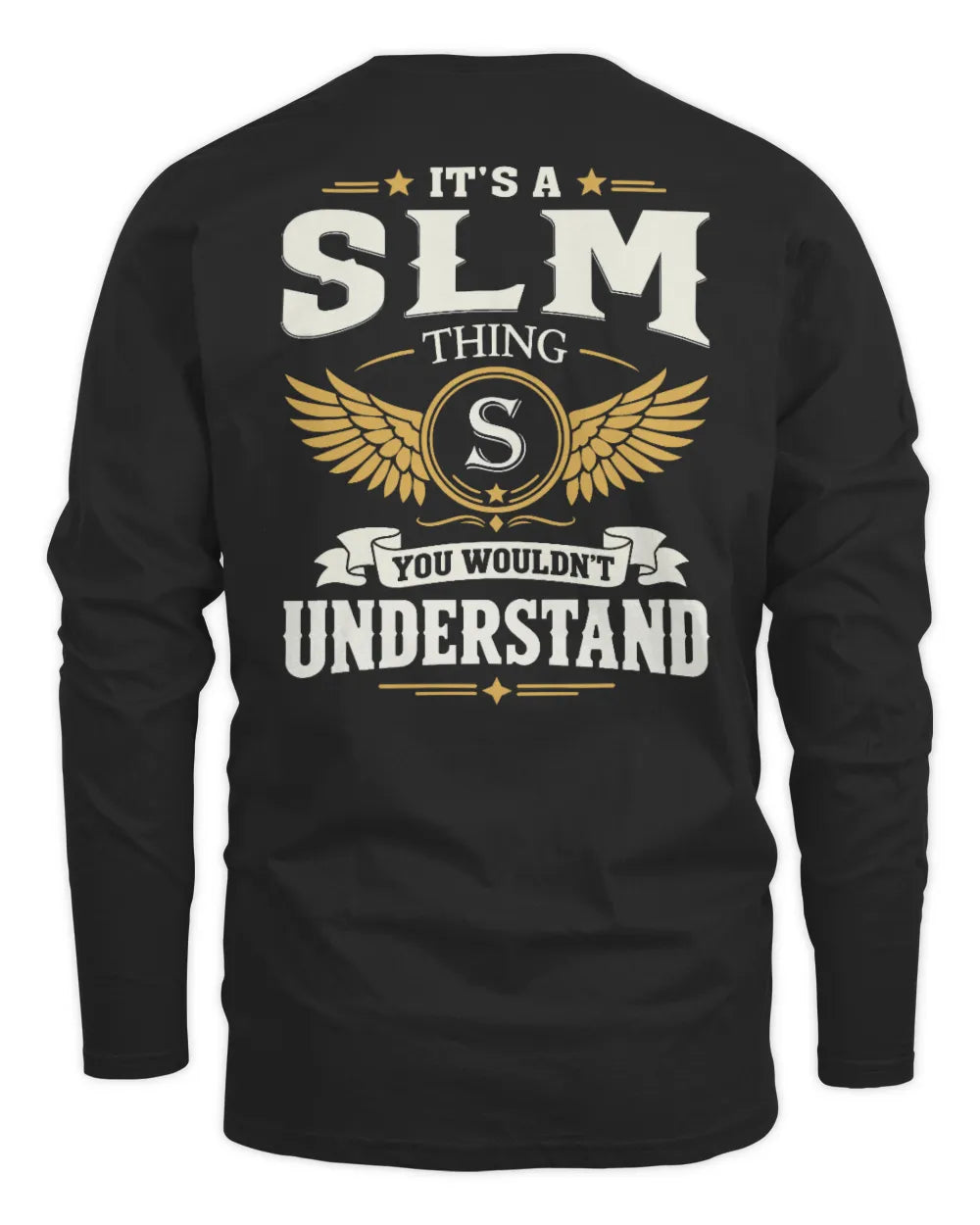 SLM KT06-M008 It’s a [NAME] Thing – You Wouldn’t Understand | Personalized Vintage T-Shirt - Men's Long Sleeved T-Shirt - Black