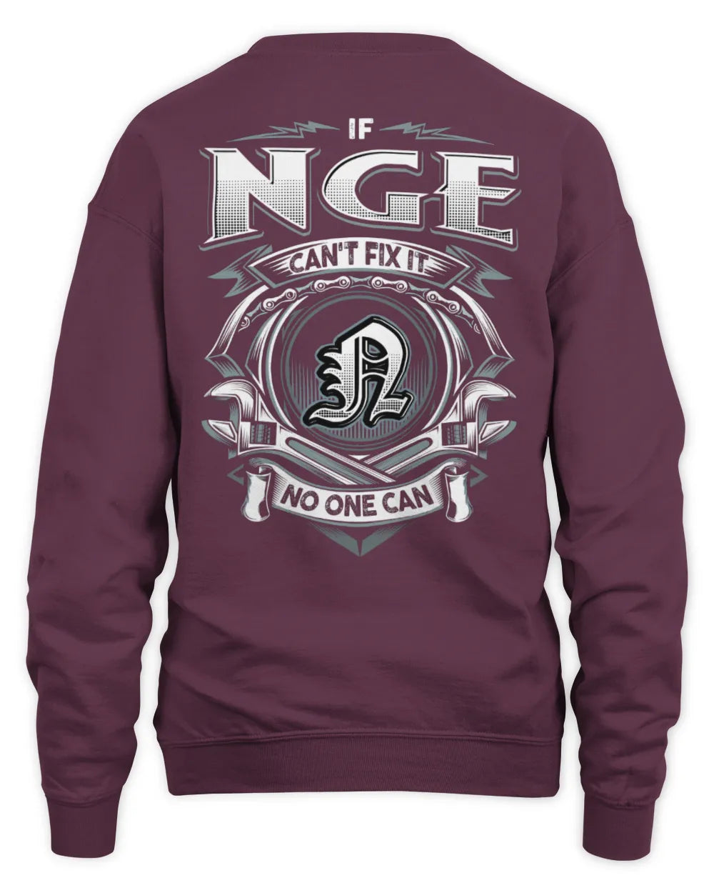 NGE AP81-K4-626 - Personalized Ahmed Quote Apparel “If Ahmed Can't Fix It, No One Can” - Unisex Sweatshirt - Maroon
