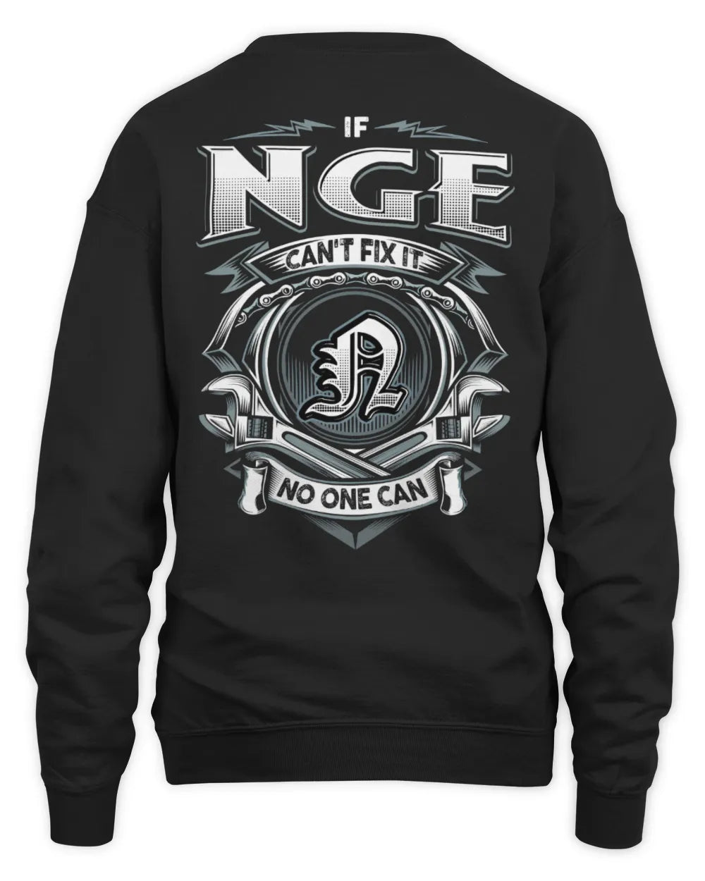NGE AP81-K4-626 - Personalized Ahmed Quote Apparel “If Ahmed Can't Fix It, No One Can” - Unisex Sweatshirt - Black