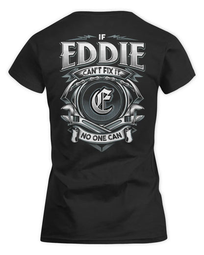 EDDIE AP81-K4-626 - Personalized Ahmed Quote Apparel “If Ahmed Can't Fix It, No One Can” - Women's Standard T-Shirt - Black