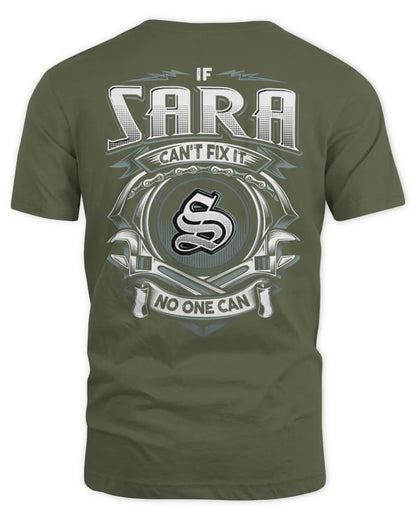 SARA AP81-K4-626 - Personalized Ahmed Quote Apparel “If Ahmed Can't Fix It, No One Can” - Unisex Standard T-Shirt - Military Green