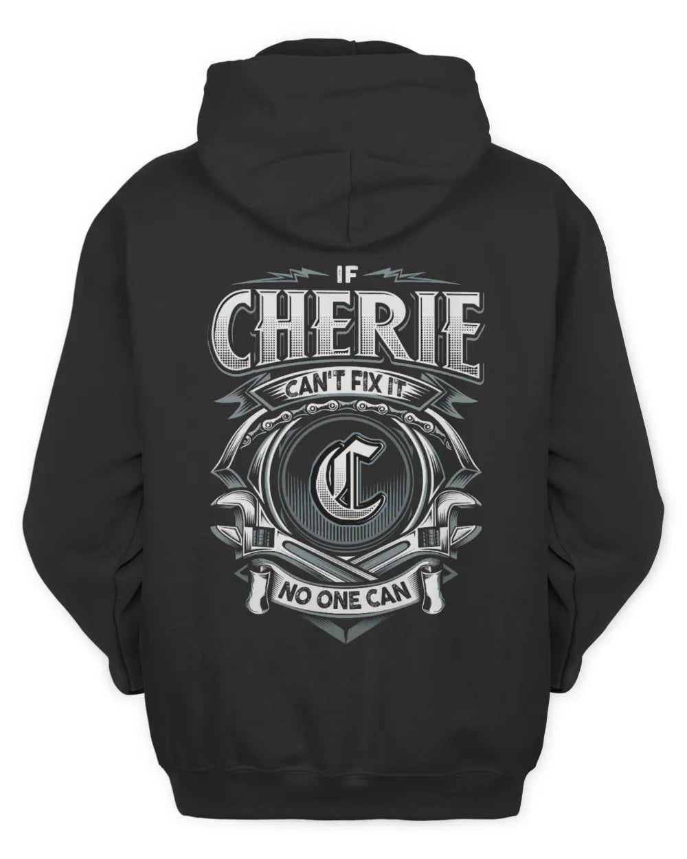 CHERIE AP81-K4-626 - Personalized Ahmed Quote Apparel “If Ahmed Can't Fix It, No One Can” - Unisex Hoodie - Black